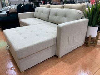 Sofá Cama Chaise Longue con Arcón 200cm