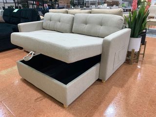 Sofá Cama Chaise Longue con Arcón 200cm