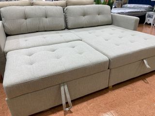 Sofá Cama Chaise Longue con Arcón 200cm