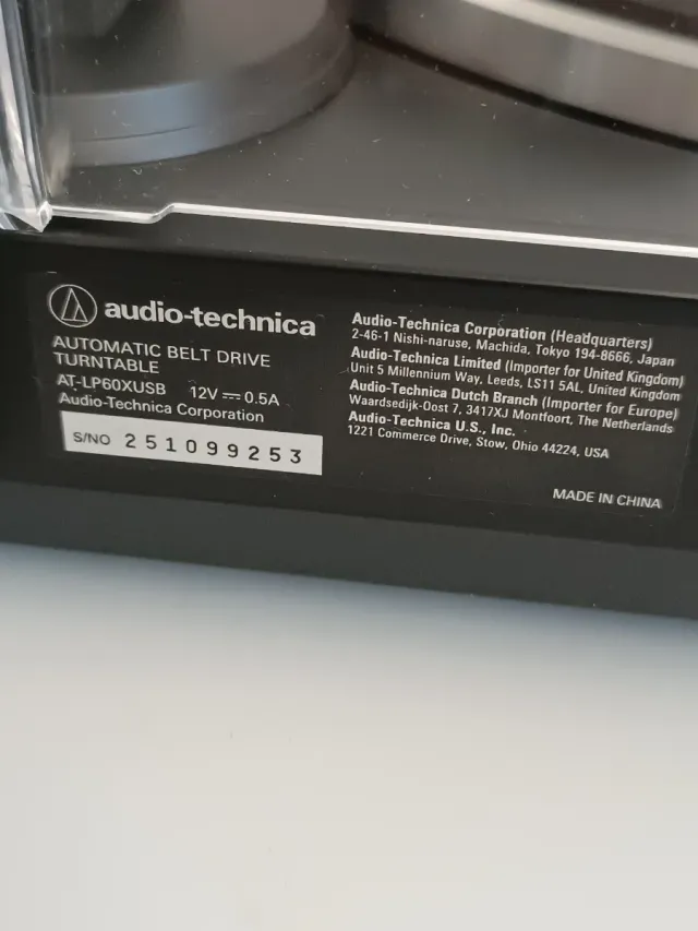 Tocadiscos Audio-Technica W15Y0760