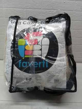 Funda sofá chaise longue beige