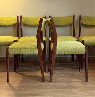 Seis sillas Mid Century