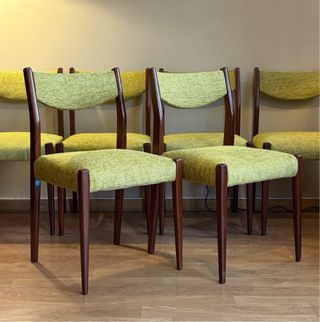 Seis sillas Mid Century