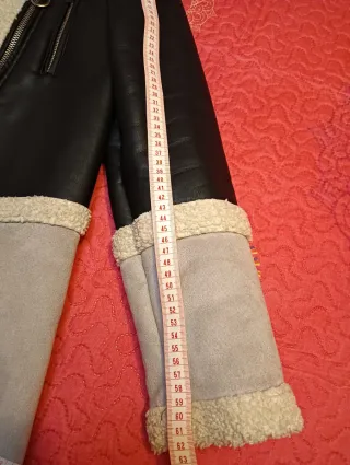 Chaquetón de ante y pelo sintético