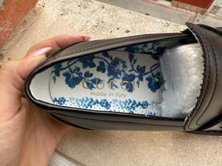 Mocasines Gucci Negro Hebilla Dorada