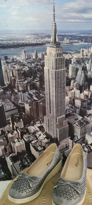 Zapatos planos mujer beige y grises