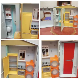 Casa de juguete con cocina y baño