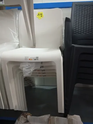 Pack 6 Sillas Grana Plástico Blanco silla comoda