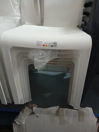 Pack 6 Sillas Grana Plástico Blanco silla comoda