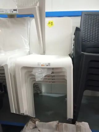 Pack 6 Sillas Grana Plástico Blanco silla comoda