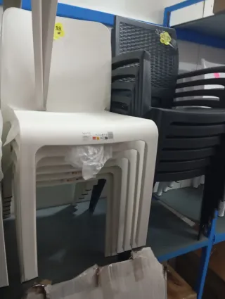 Pack 6 Sillas Grana Plástico Blanco silla comoda