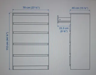 Cajonera KULLEN Ikea Blanca