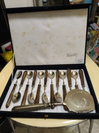 Cucchiaini con manico in laminato d'argento