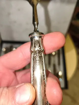 Cucchiaini con manico in laminato d'argento