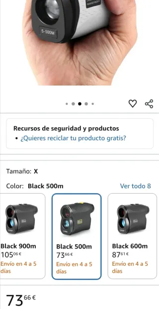 Telémetro Láser 500M