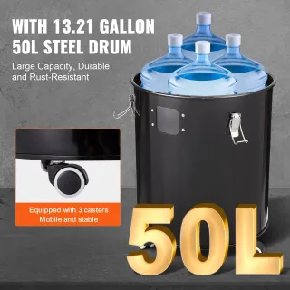 Separatore Polveri Ciclonico Serbatoio Metallo 50L