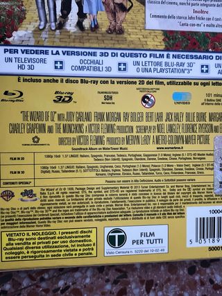 El Mago de Oz Blu-ray 3D + Blu-ray 2D.