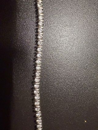Pulsera de plata con circonitas