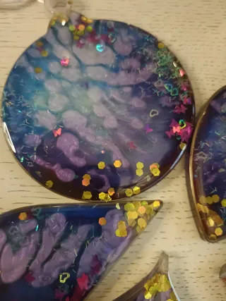 Decoración Navideña Año Nuevo Epoxy Multicolor