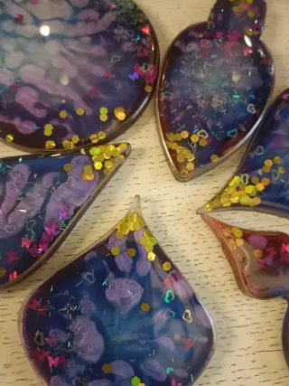 Decoración Navideña Año Nuevo Epoxy Multicolor