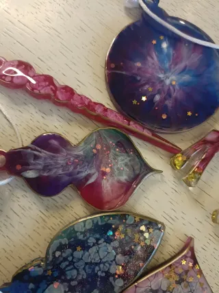 Decoración Navideña Año Nuevo Epoxy Multicolor