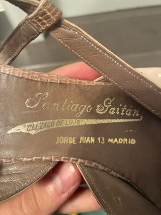 Zapatos tacón piel Santiago Saizén Nude