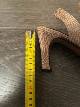 Zapatos tacón piel Santiago Saizén Nude