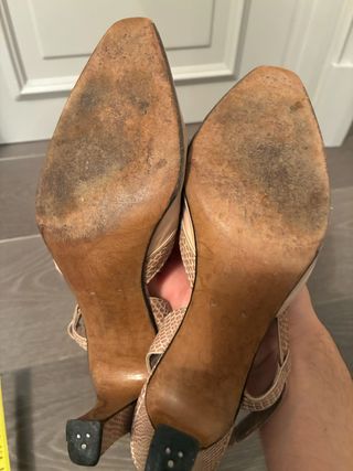 Zapatos tacón piel Santiago Saizén Nude