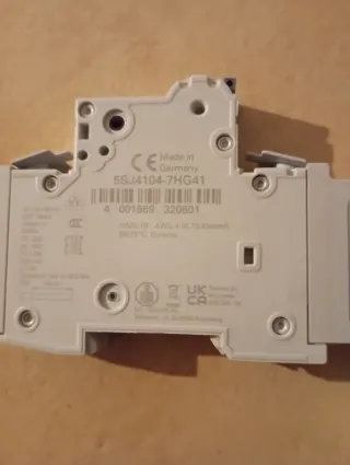 N°2 Interruttore Siemens 5SJ4104-7HG41 4A C-Char