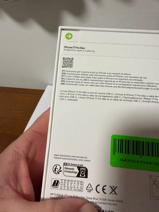 iPhone 17 Pro Max 512GB Azul Precintado