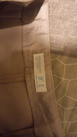 Falda pantalón beige