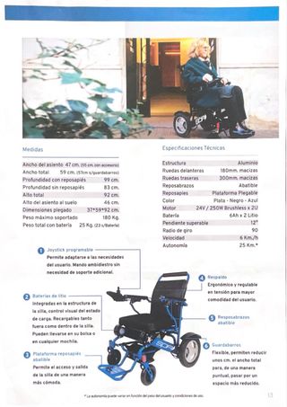 Silla de ruedas eléctrica TEYDER. Modelo SPA