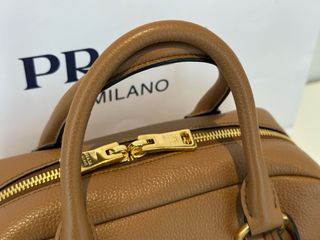 Bolso Prada Bauletto Vitello Phenix Marrón