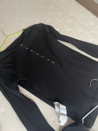 Pack 3 Camisetas negras talla XS Manga Larga