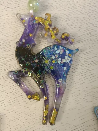 Decoración Navideña Reno Epoxi differentes colores