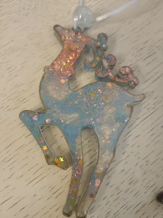 Decoración Navideña Reno Epoxi differentes colores