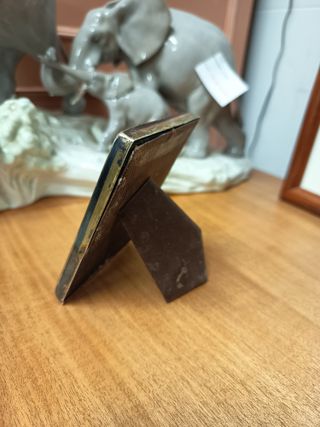Portafotos antiguo de plata