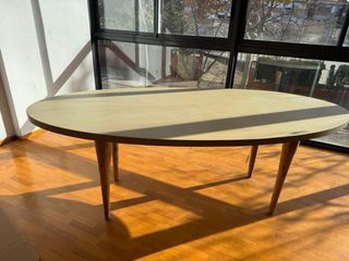 Mesa comedor piedra y madera 210x100