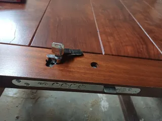 Puerta Exterior Iroko 209x93 cerco de 9 derechas