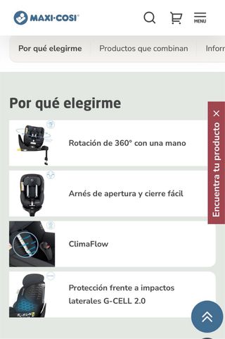 Silla Coche Maxi-Cosi Mica Pro Eco Giratoria ISOFX