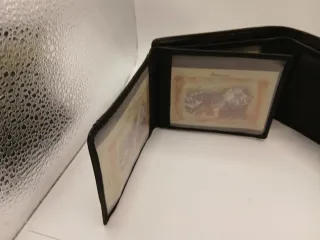 Cartera de caballero negra