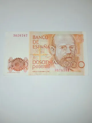 Billete 200 pesetas Banco de España 1980