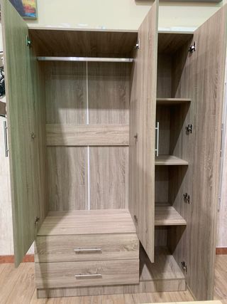 Armario Sonoma 3 Puertas con Espejo