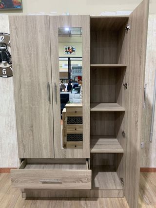 Armario Sonoma 3 Puertas con Espejo