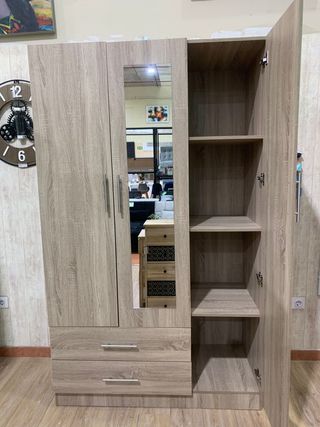 Armario Sonoma 3 Puertas con Espejo