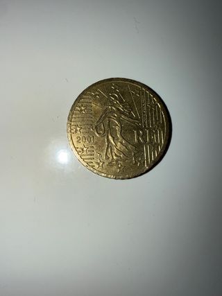 Moneda 50 céntimos 2001 RF