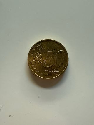 Moneda 50 céntimos 2001 RF