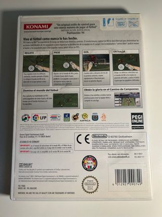 PES 2008 Wii Konami Juego + Manual + Disco