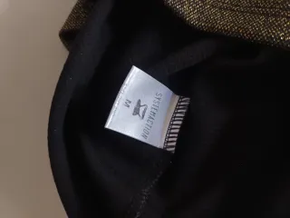 Vestido fiesta Systemaction dorado y negro