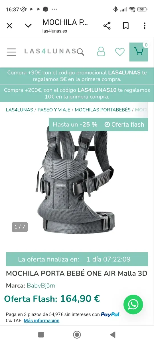 Mochila Porta Bebé BabyBjörn